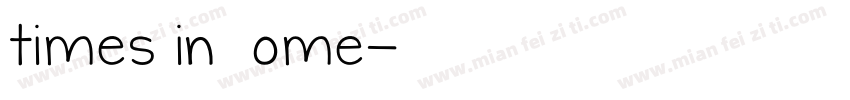 times in Rome字体转换